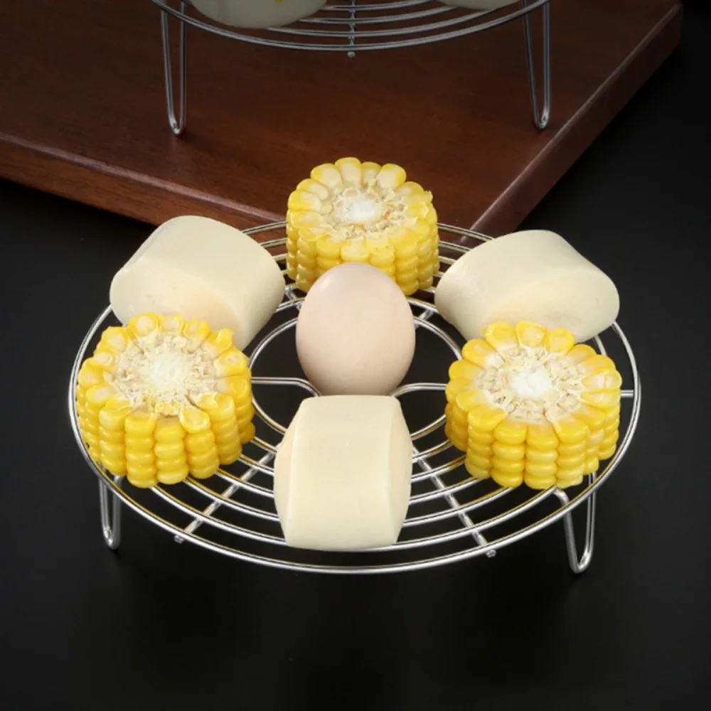 Description Picture 5 of item304 Stainless Steel Round Durable Pot Pan Pressure Cooker Trivet Steamer Shelf Steamer Rack Heavy Duty Cookware Accessories