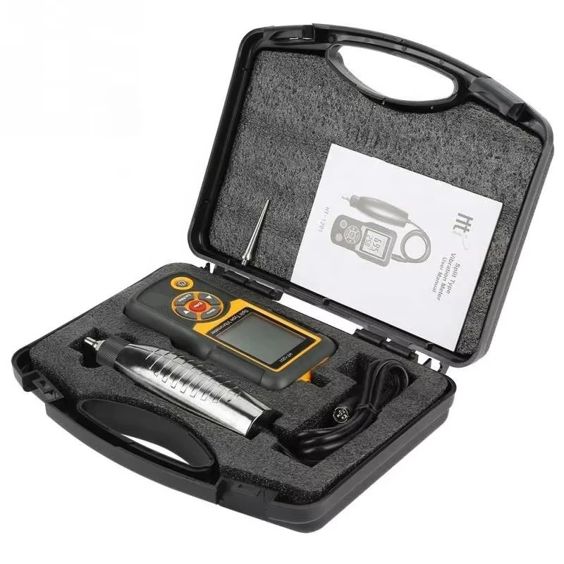 HT-1201 Portable LCD Vibration Analyzer Tester Meter Vibrometer Gauge 0.1-199.9m