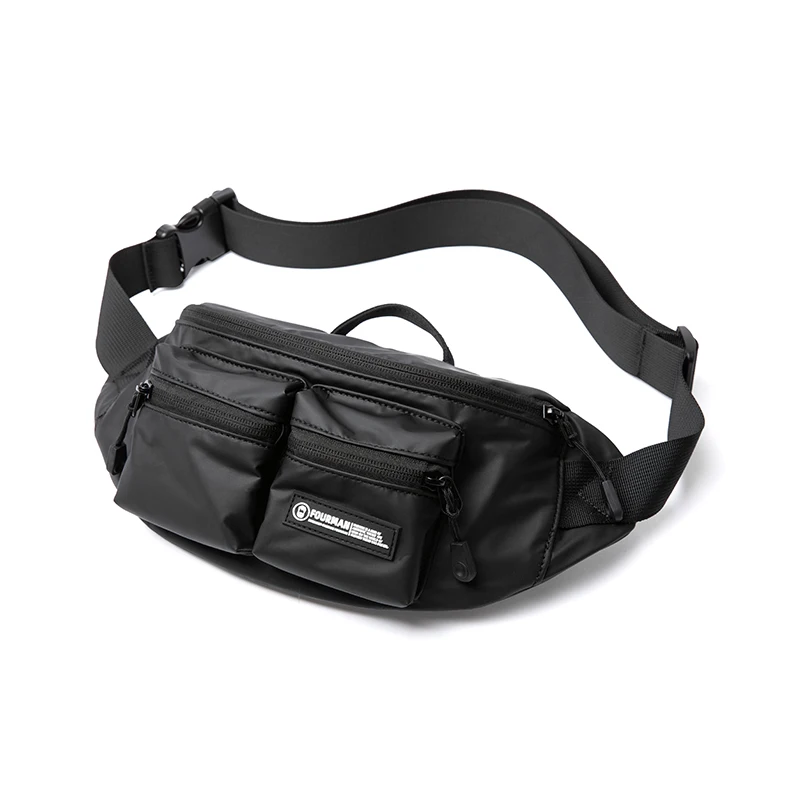 Sexy Dance Sling Bag for Women Men Checkered Waist Pack PU Leather Belt Bag  Travel Bum Bag Sport Shoulder Crossbody Bag Satchel Pouch Bag Black Flower  