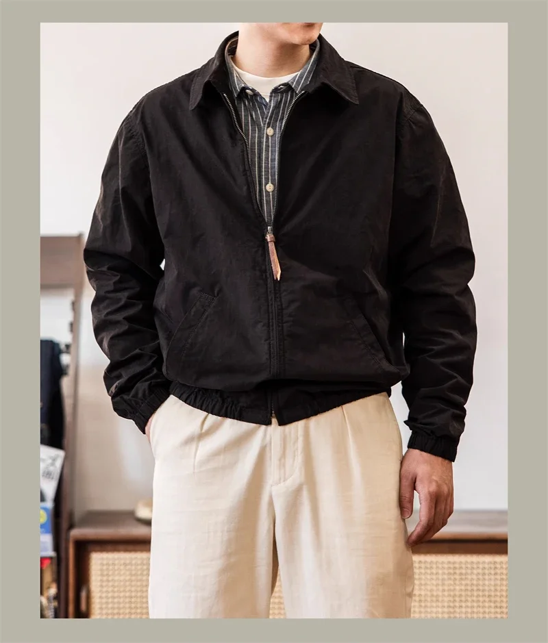 Red Tornado Lightweight Full-Zip Commuter Jacket Turn-Down