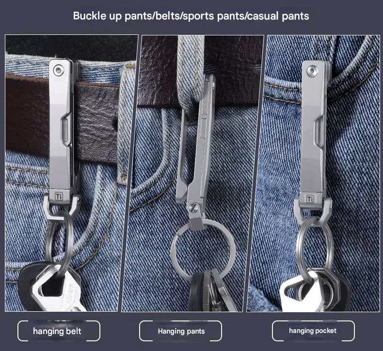 Titanium Alloy Keychain Multifunctional buckle knife Unboxing Device Quick Release Belt buckle To Prevent Accidental Opening