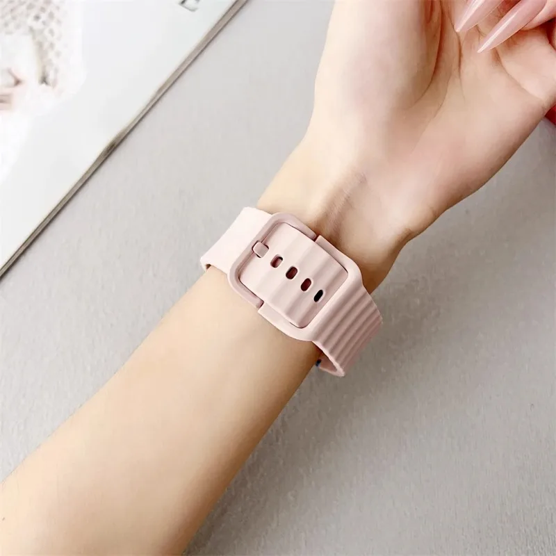 Silicone Band with Protective Case Cover