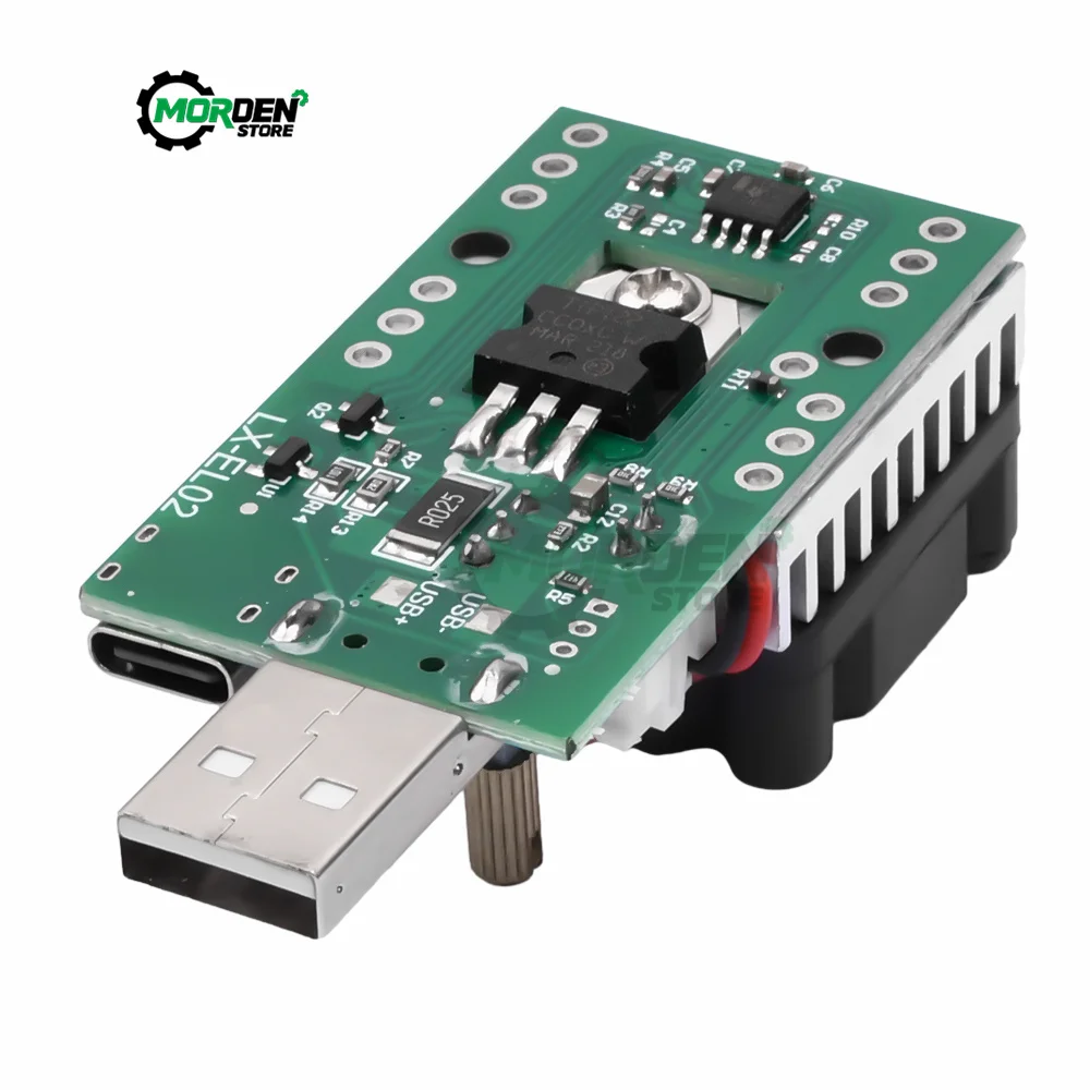 18W 22.5W Electronic Test Load Resistor USB Interface Battery Discharge Capacity Tester with Fan Adjustable Current Module Tool 2