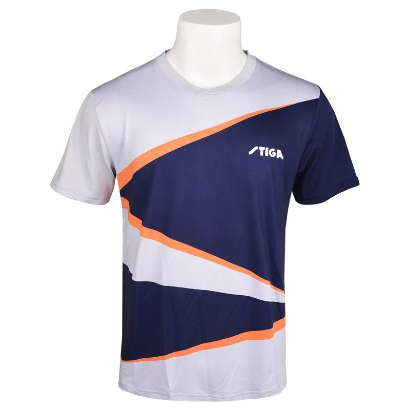 STIGA Table Tennis Clothing Men Women Table Tennis Clothing Round Neck Sports T-shirt CA-0631
