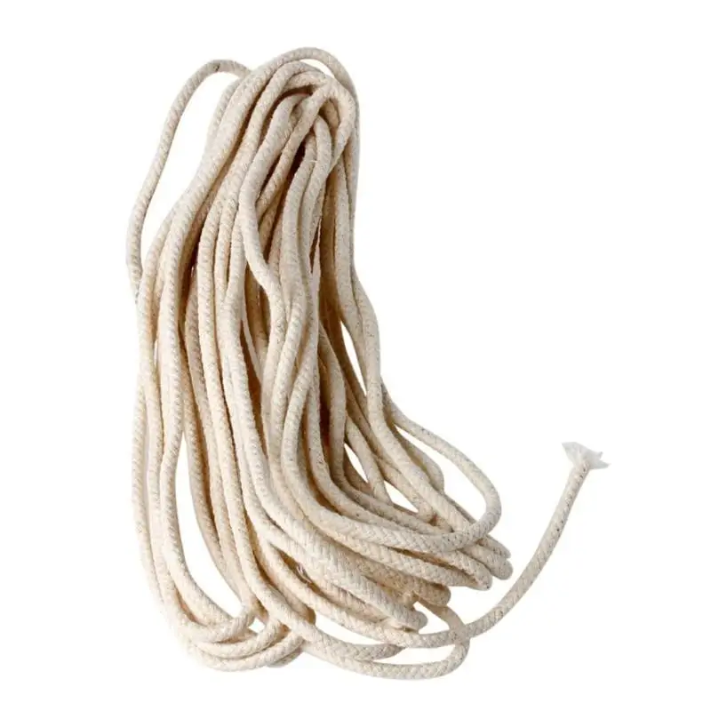 Round Cotton Alcohol Wick 2mm/3mm/4mm/5mm/6mm/8mm Cotton Oil Lamp Wicks Burner For Glass Oil Lamps Accessories oil lamp wicks