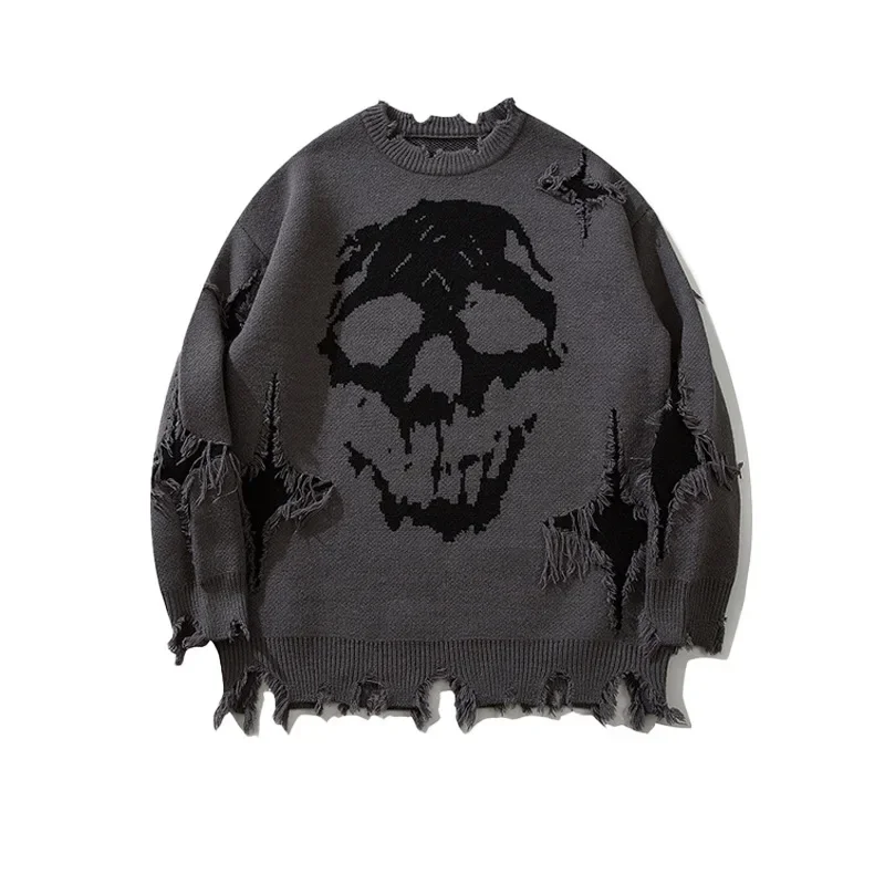 YWFG Cross-Border Fulfillment Amazon Knitted Top Wholesale Skull