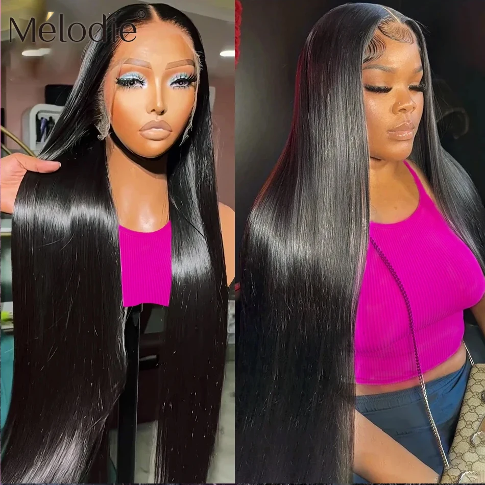13X6 HD Lace Front Human Hair Wig Pre Plucked Brazilian Bone Straight Human Hair Full Lace 220 Density For Women human hair wig,lace front wig,human hair wigs,front lace wig