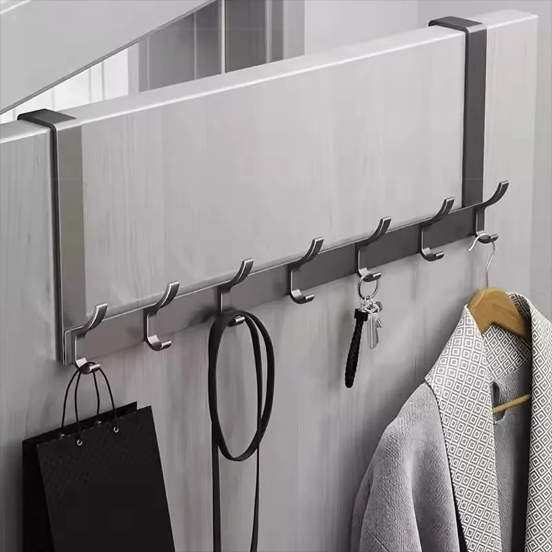 Over-Door Home Organizer Rack Clothes Coat Hat Towel Hanger Bathroom Accessories Holder Storage Organization Door Hook Hat Rack