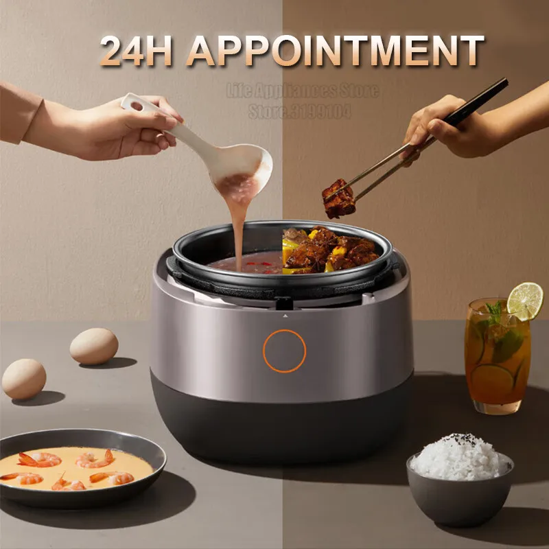 Joyoung B771 Electric Pressure Cooker Non-Stick Rice Cooker With 2 Liners 6L Stainless Steel Stew Pot For Home Kitchen 70KPa