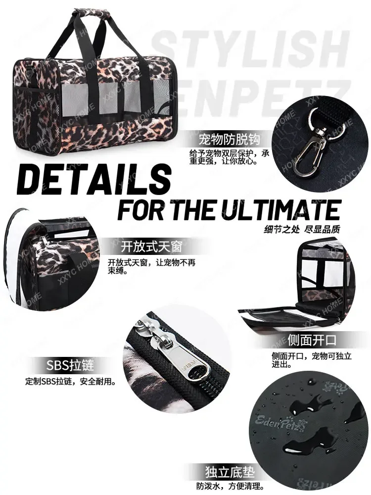 Pet Go out Portable Handbag Large Multifunctional Portable Crossbody Foldable Cat Bag Dog Bag cat cage for travel