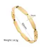 Popular Egg Shaped Zircon Inlaid Stainless Steel Women's Bracelet With Buckle Fashion Party Hand Accessories 3