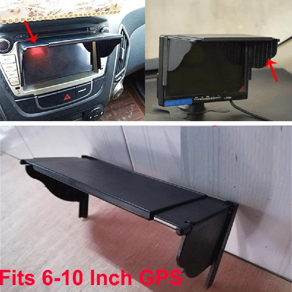 

Automotive Interior GPS Sunshade Visor Flight Streamline Design Recyclable 6\\\"-10\\\" Black GPS Radio Cover High Quality