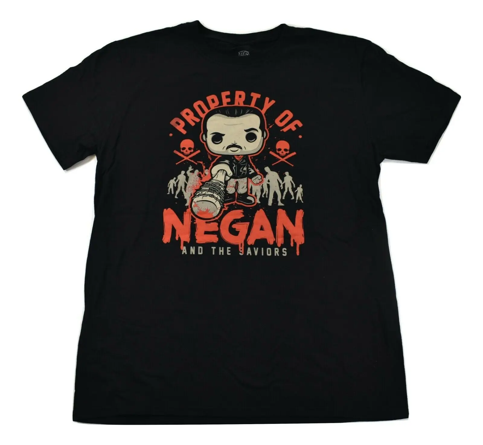 Funko Pop Mens Proprietà Di Negan The Savors Walking Dead Shirt New S M L Xl