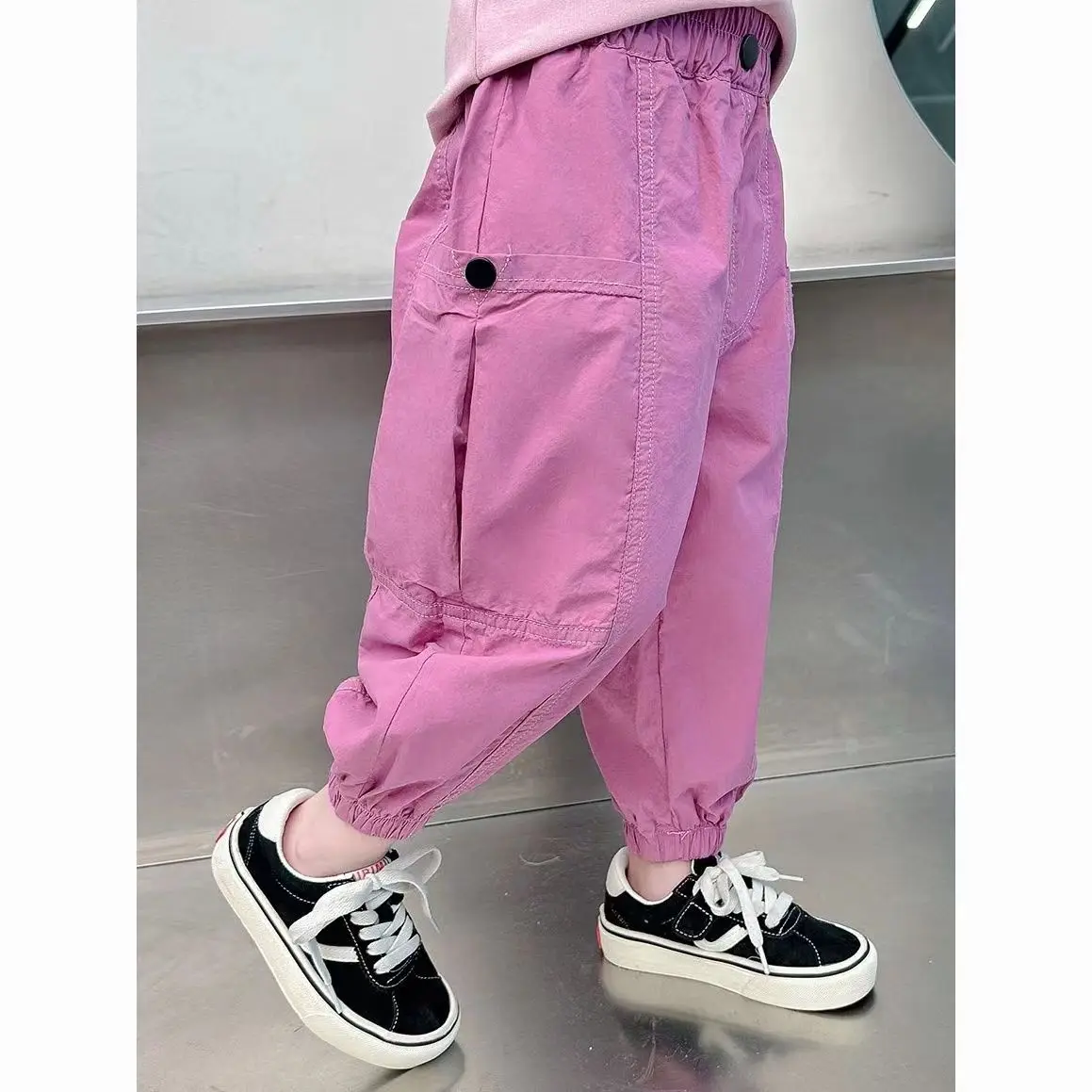 Kids Girls Summer Pants New Fashion Childrens Summer Thin Cargo Pants Girls Fashionable Childrens Casual Pants