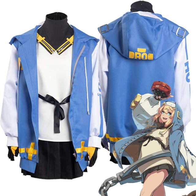 Guilty Gear -Strive Bridget Cosplay Costume Hoodie Skirt Outfits Party Suit  /