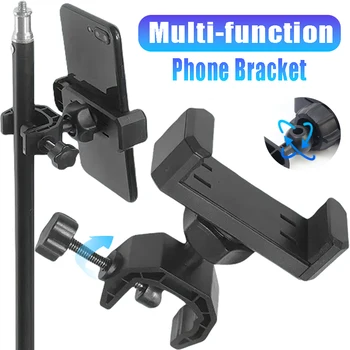 Staffa per telefono treppiede multifunzione live Supporto universale per cellulare con clip Webcast Accessori a clip fissa per iPhone Samsung