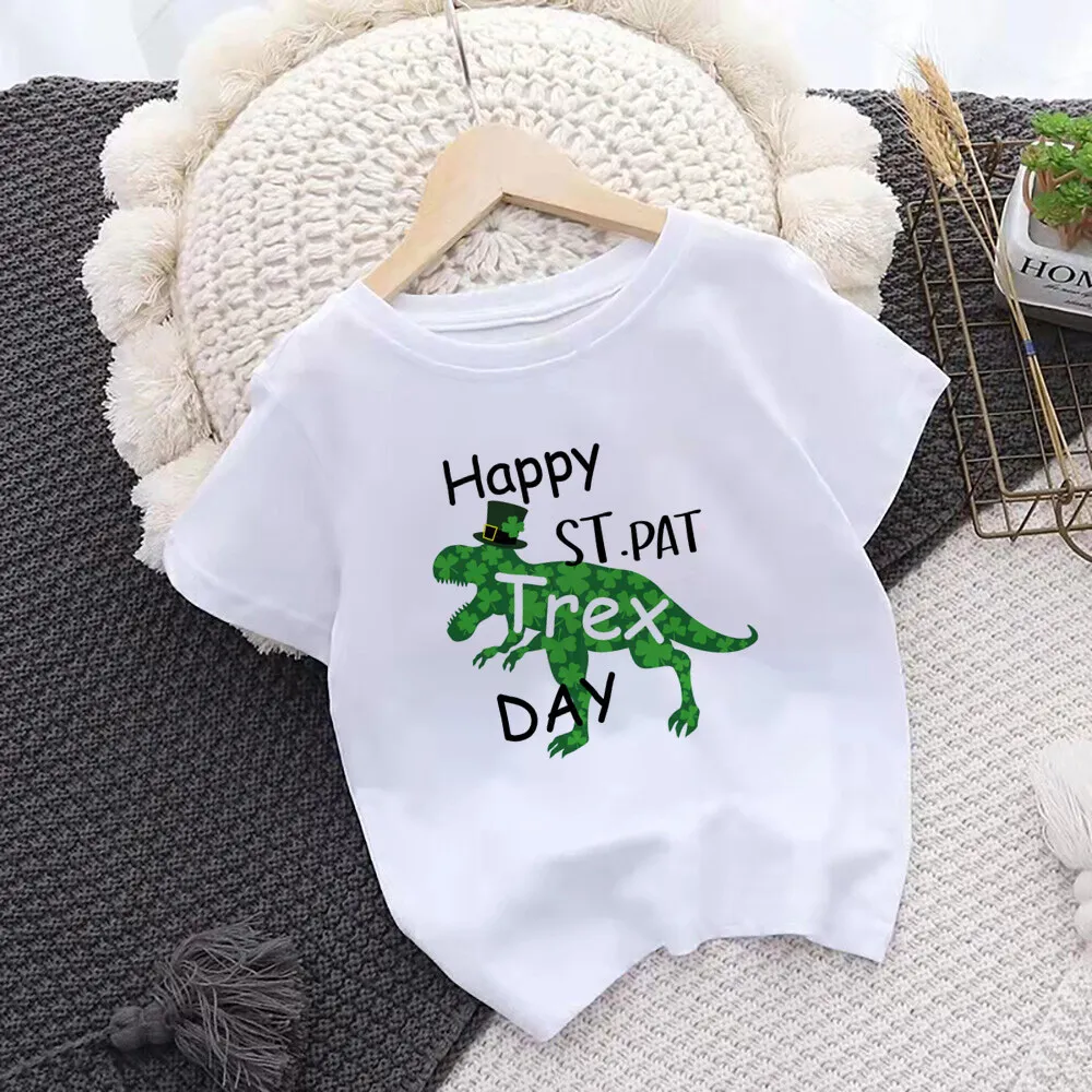 Kids St. Patrick's Day Shirts Loads of Luck Boys St Patricks Day Shirt Kids Funny Irish Clover St Saint Patricks Day Tee Clothes 4