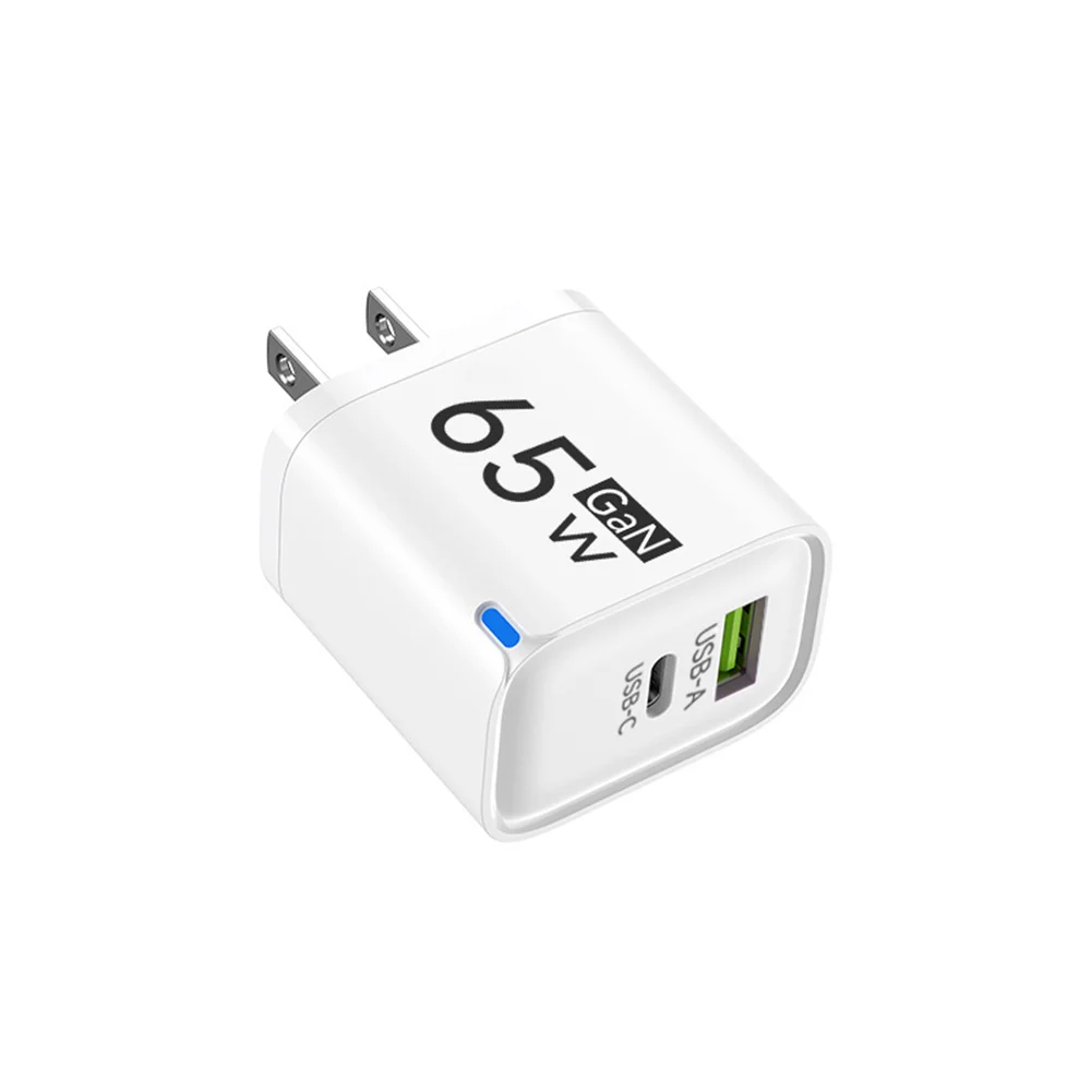 65W GaN USB-C Ladegerät mit 3 Anschlüssen, Schnellladung für Mobiltelefone, QC3.0 Wandadapter für iPhone 16 17 Samsung Xiaomi Huawei, EU US UK Stecker – Detail 20