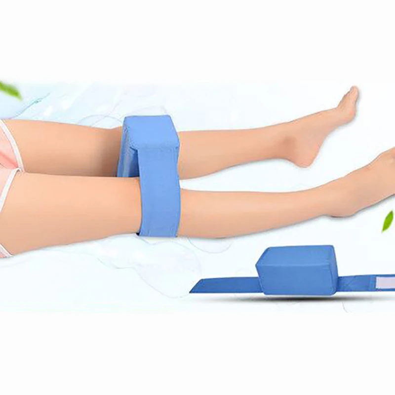 Foam Knee Leg Pillow with Adjustable Removable Strap Ear Plug For Sleeping Knee Ease Cushion Pillows Comfort Bed Sleeping Relief 4