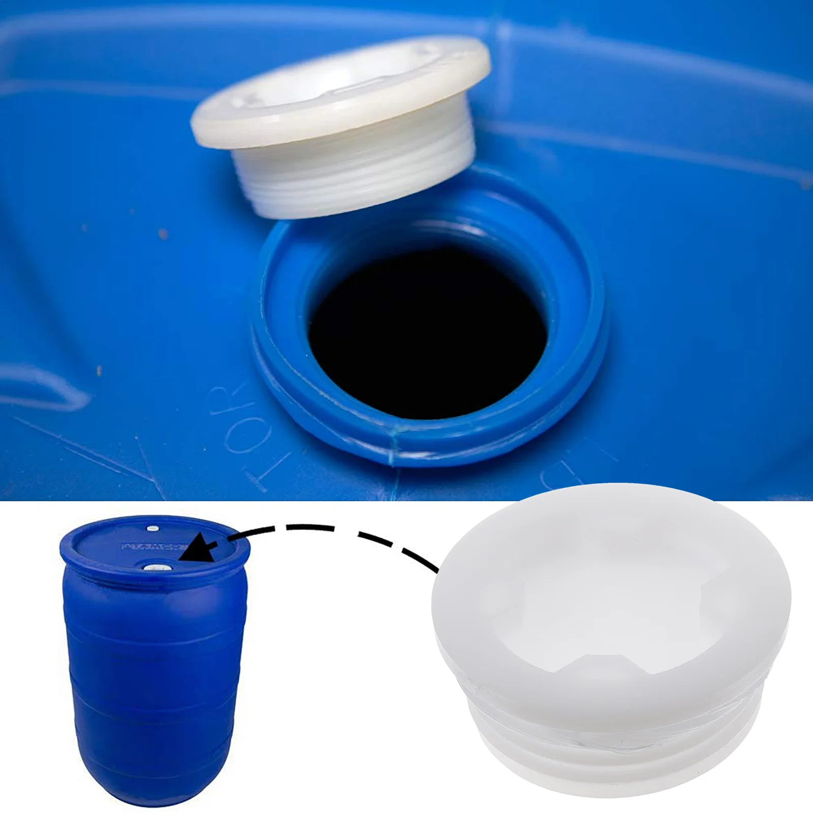 Cover Chemical Car Fuel Cap Plastic Bucket Chemical Poly Poly Drum Lid 4 Pcs
