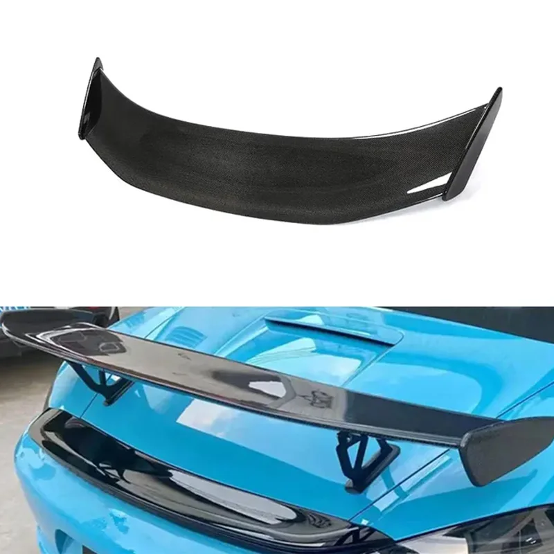 

Carbon Fiber 718 Rear Trunk Spoiler For Porsche 981 986 987 Cayman GT4 Coupe 2015-2019 Top Wings Black Lip Body Kit Splitter