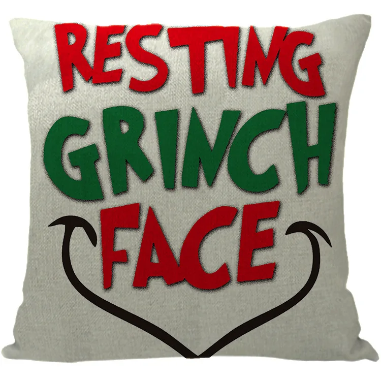 Coussin Peluche Le Grinch 3D - Décoration Noël, 52x34.5x10.5 Cm, Pour Canapé Ou Lit - 11