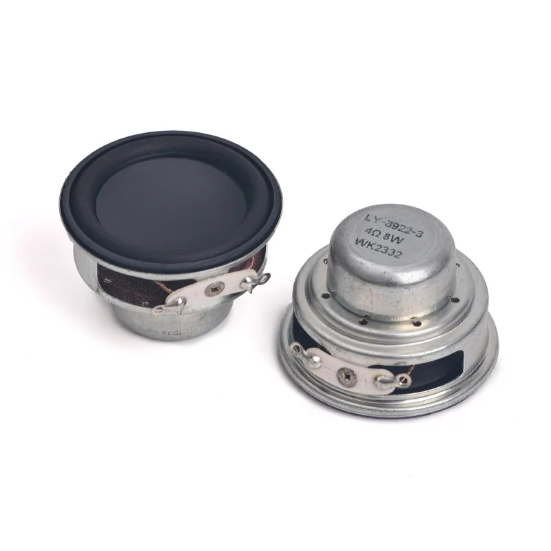 SOTAMIA 2Pcs 1.5 Inch Full Range Audio HIFI Speaker 4 Ohm 8W Rubber Edge Waterproof Loudspeaker DIY Portable Bluetooth Speakers