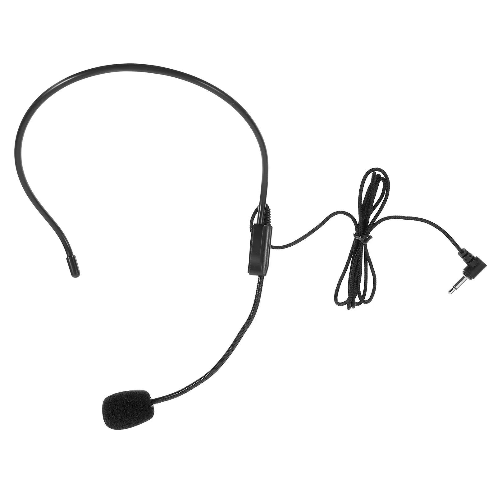 마이크 헤드셋 3.5mm 교실 강의용 조절 가능한 회전식 헤드밴드 교사용 음성 증폭기 마이크