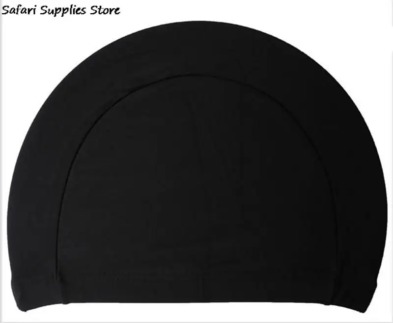 Bonnet de natation en tissu élastique pour hommes et femmes, imperméable, protège les oreilles, cheveux longs, sports, piscine, adultes