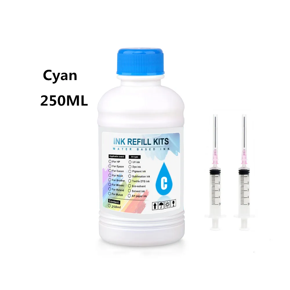 250ml Refill Dye Ink HP Canon Epson Brother Printer and Ink Cartridges HP 301 302 304 305 Canon 845 846 445 446 815 816