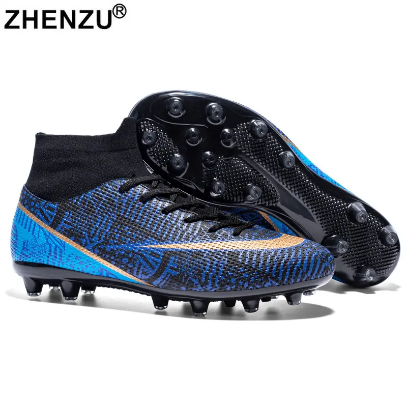

ZHENZU33-45 Professional Football Boots Children Football Shoes Soccer Shoes Men Kids Boys Soccer Cleats chuteiras de futebol