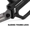 TOUGHBUILT TB-H4-70-10-LR 5-in Micro-serrated Open Handle Spring Assisted Scissors Hand Tools 6