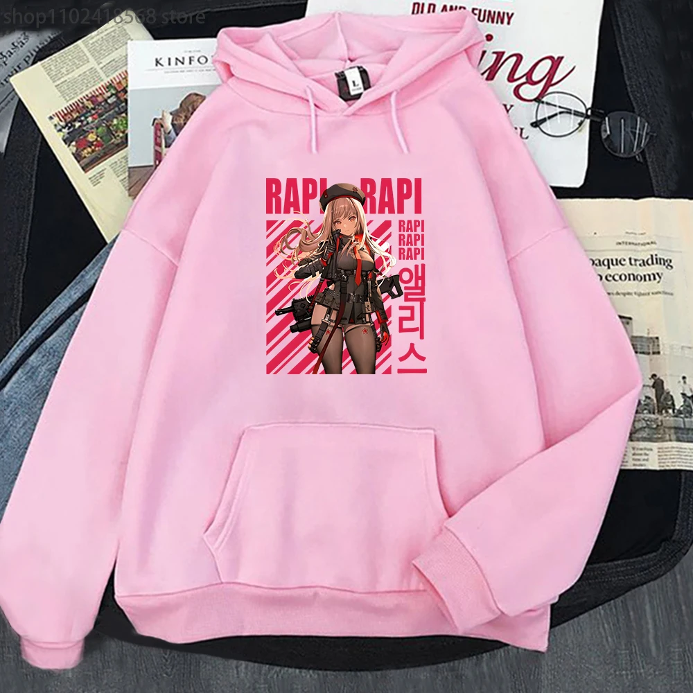 

Rapi Nikke Game Printing Hoodies Long Sleeve Winter Sweatshirts Women Cartoon Graphic Clothing Sudaderas Con Capucha Streetwear