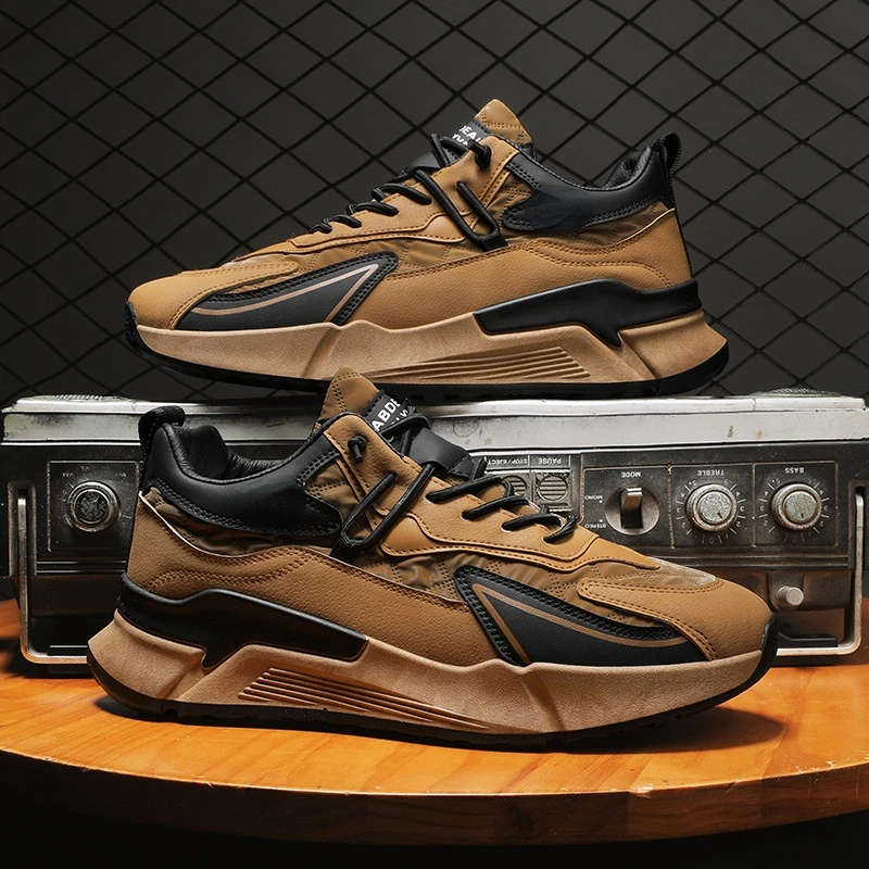 

New men's shoes winter fashion casual shoes thick soled elevated sports shoes travel shoes sneakers men