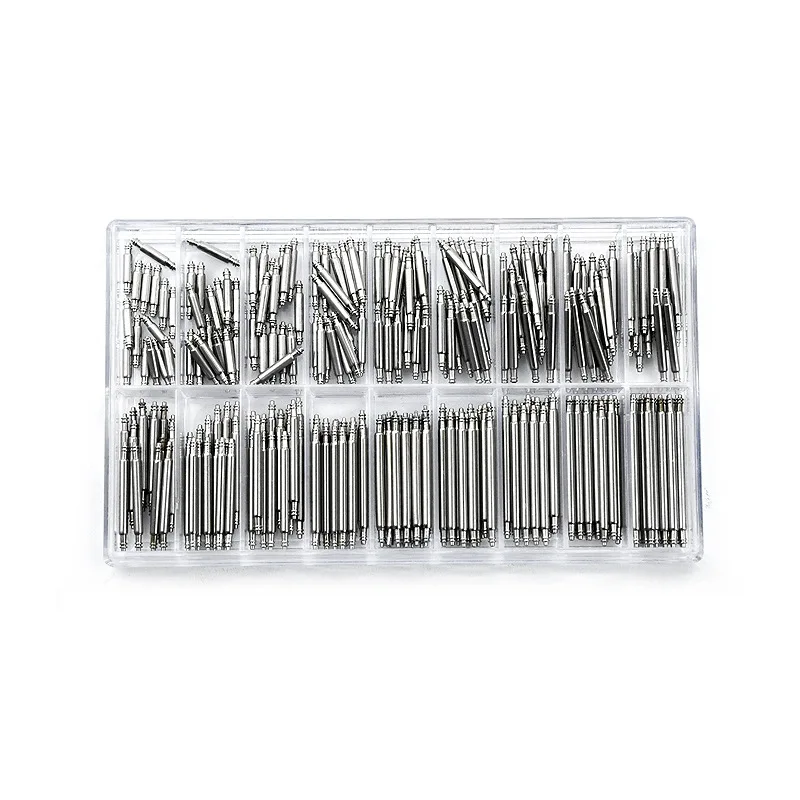 270 Stück/Set Edelstahl-Federstege, Durchmesser 1,5mm/1,8mm, Länge 8mm - 25mm/6mm - 23mm, Uhrenarmband-Reparaturwerkzeug – Detail 7