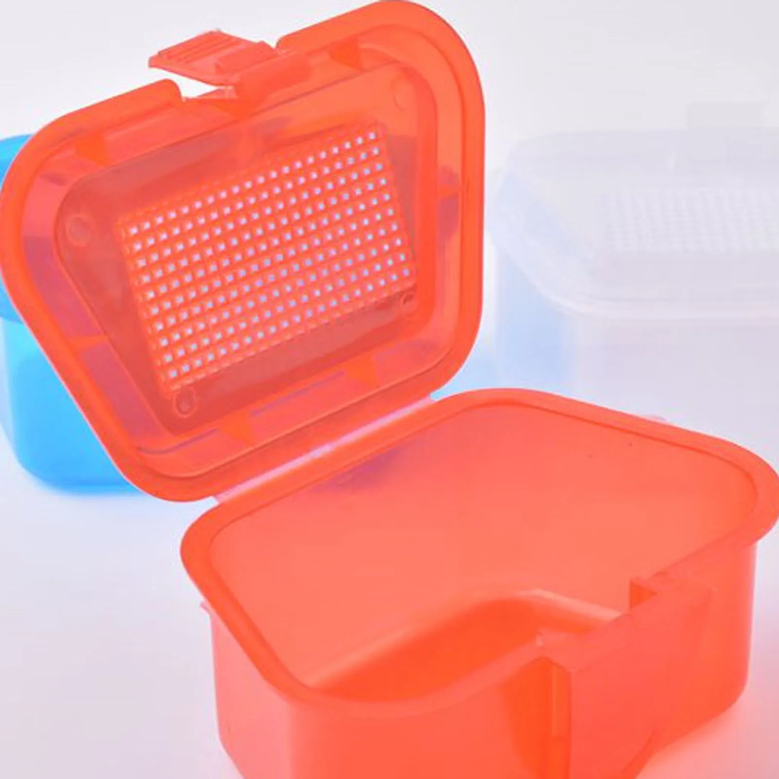 Live Bait Plastic Storage Case Easy Open Fish Live Bait Boxes with Breathable Lid for Kids and Adult Fishing