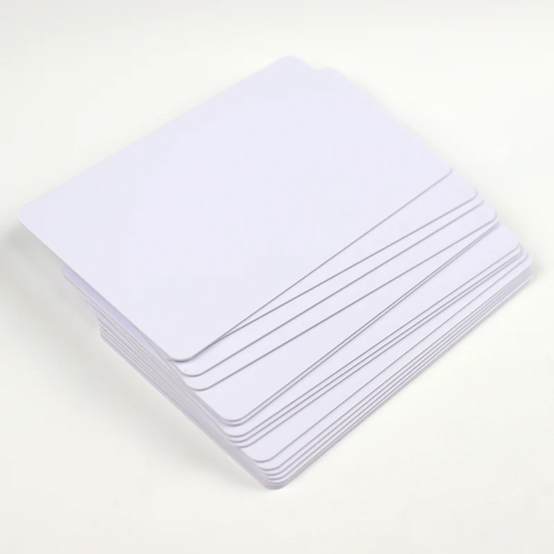 

10pcs/lot PVC PLASTIC Blank ID Card without Chip Card thin CR80 Available for Card Printer