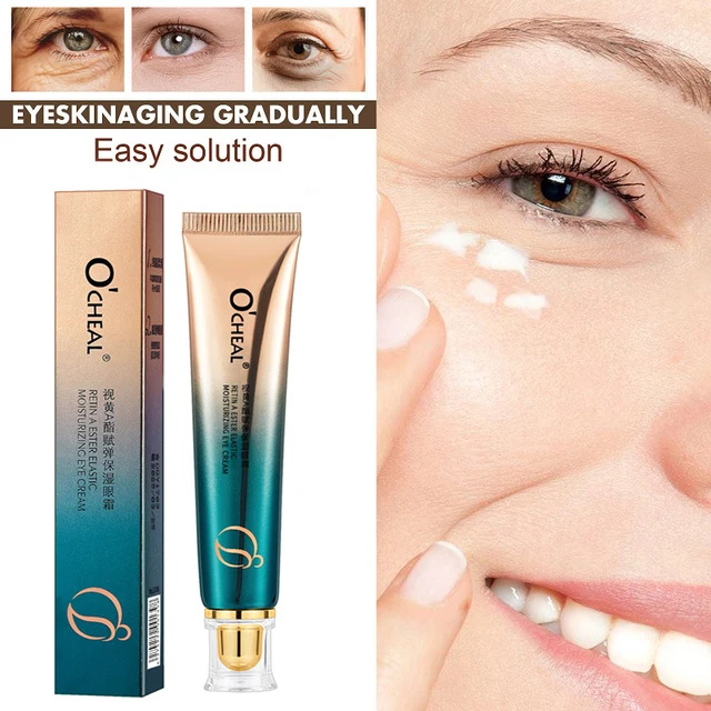 OCHEAL Eye Moisturizing Cream Fades Fine Lines Anti Dark Circles Eye Serum Remove Eye Bag Puffiness Anti-Aging Firmness Eye Care 2