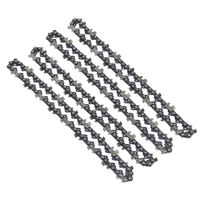

4Pcs 6 Inch Guide Saw Chain 1/4 LP Pitch, 37 Sections For Electric Portable Handheld Chain Saw