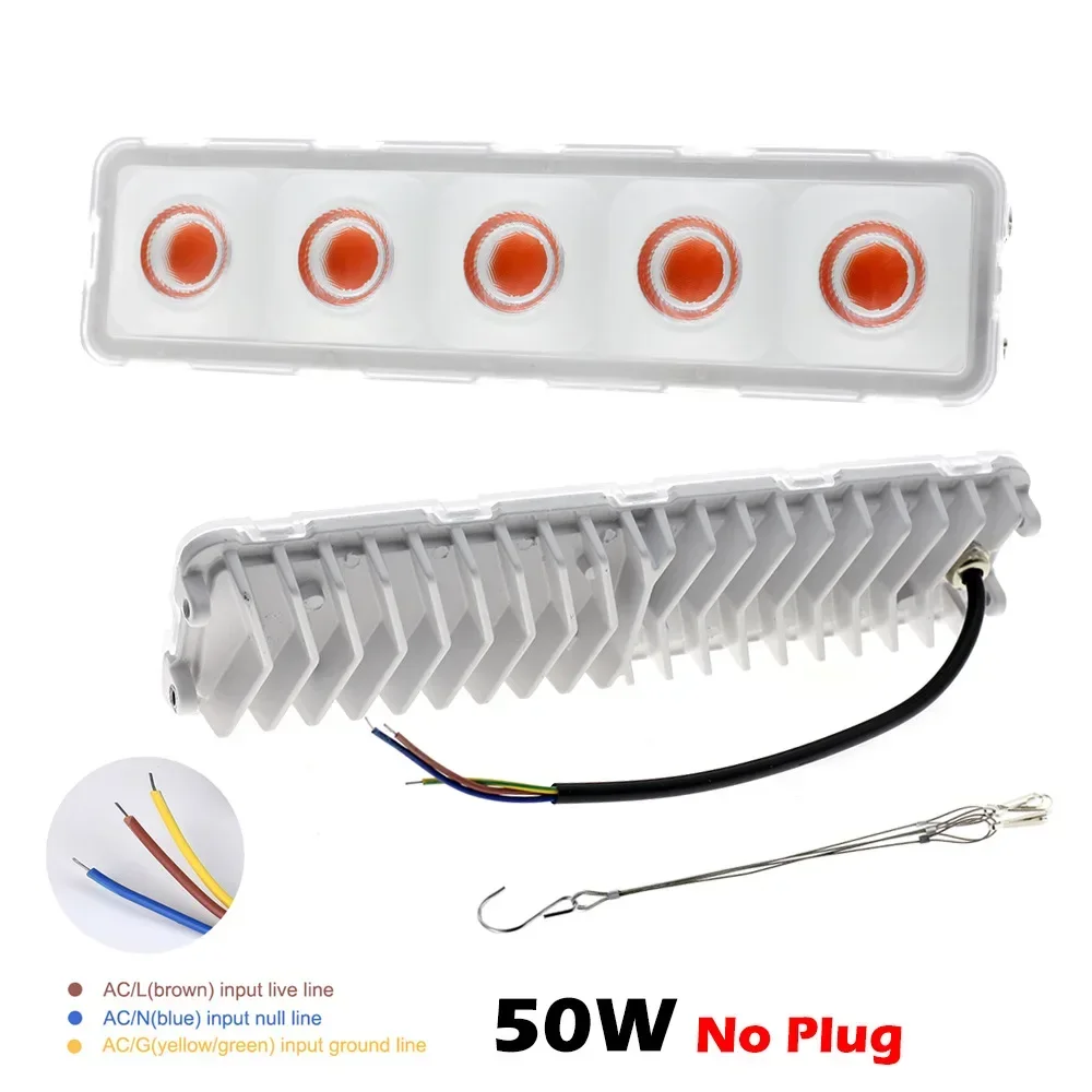 COB LED Grow Light, Full Spectrum 50W Plant Growing Light, Refugium Light Without Noise for Indoor Plants, Seeding, Veg , Flower