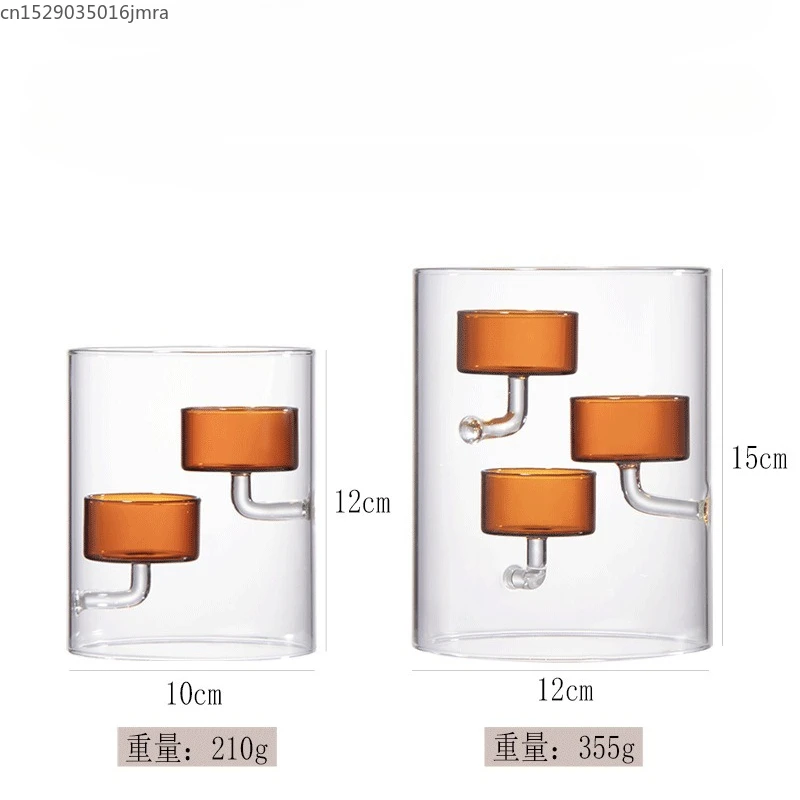 Brown Glass Candle Holder 6