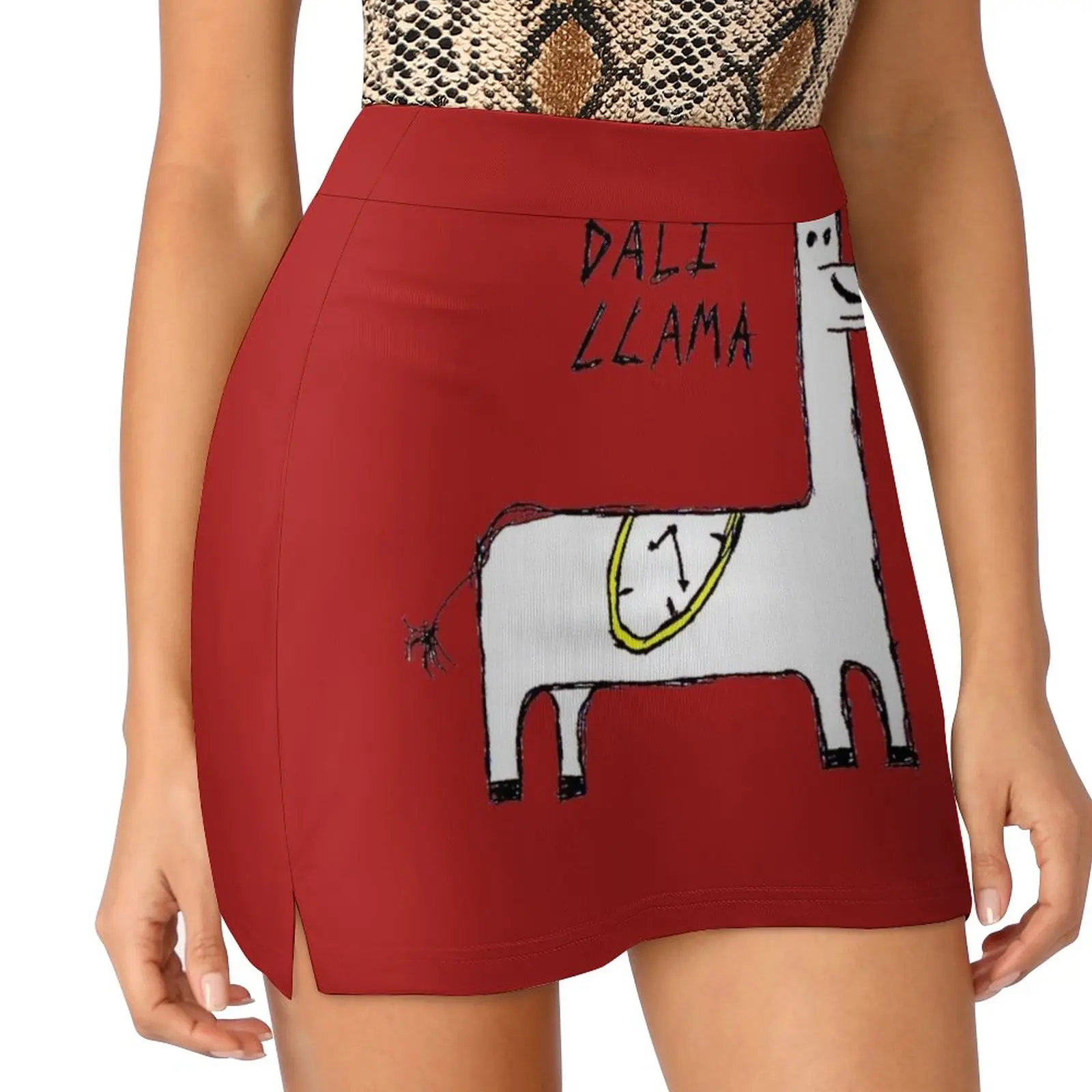 

Новинка, юбка-брюки Dali с ламой, юбка в комплекте, новая внешняя одежда