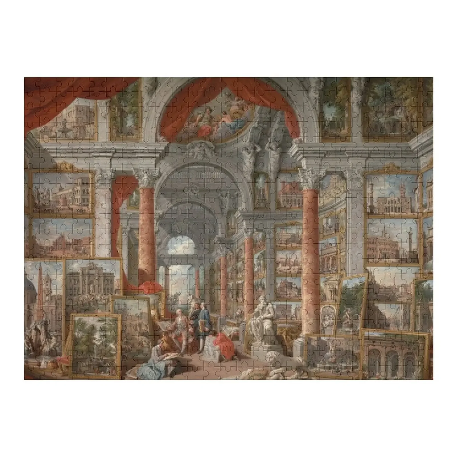 Modern Rome (1757) - Giovanni Paolo Panini Jigsaw Puzzle Wood Adults Name Wooden Toy Personalised Name Puzzle giovanni croce triaca musicale