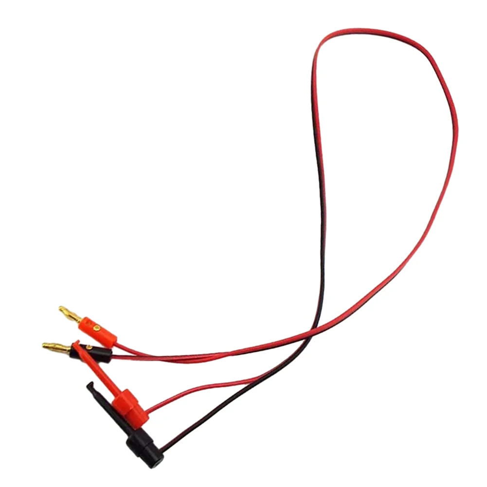 1M 4mm Bananen Stecker Zu Haken Clamp Adapter Für Multimeter Test Führt Bananen-Stecker Stecker Haken klemme Adapter Kabel – Detail 10