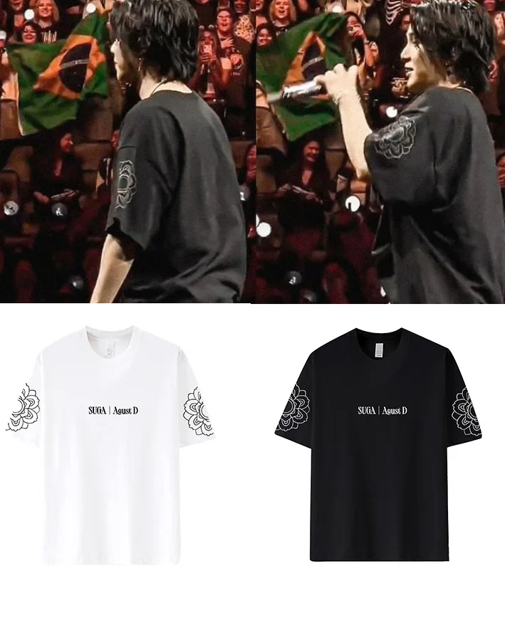 

Korea Kpop AGUST D-Day T-shirt Men Women Suga Concert Summer Fashion Short Sleeve T-shirt Printed T-shirt For Fans Gift