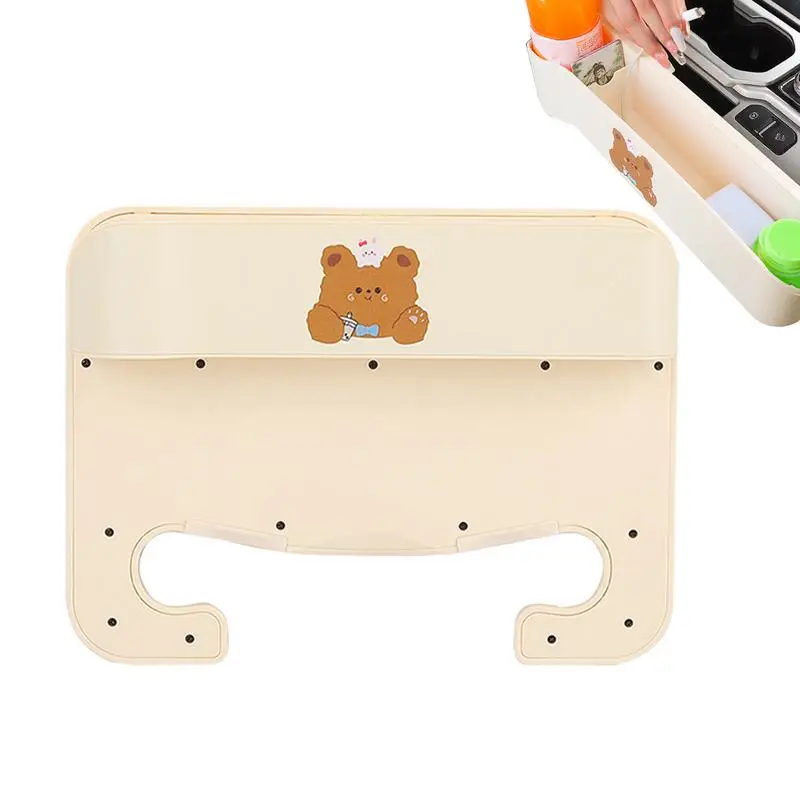 

Ящик для хранения на автомобильное сиденье, боковой наполнитель мультяшной консоли между сиденьями и консолью, вместительные автомобильные аксессуары, многофункциональный автомобильный