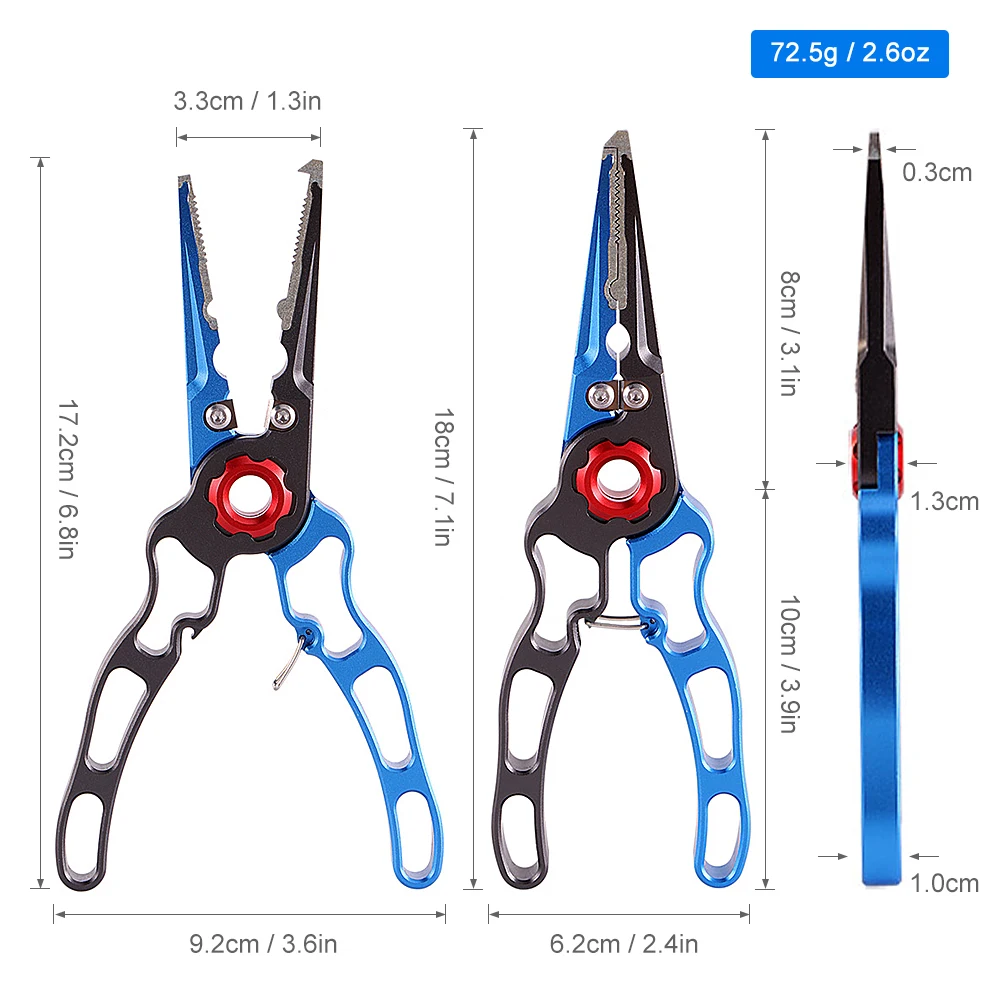 X01 Aluminum Fishing Pliers With Lanyard And Sheath –