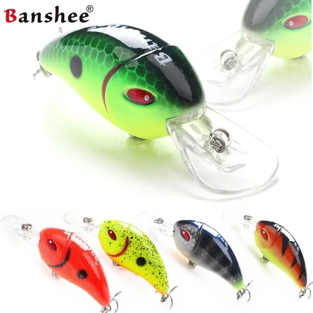 43mm 5.3g Crappie Crankbaits Shallow Diving Square Bill Crankbaits