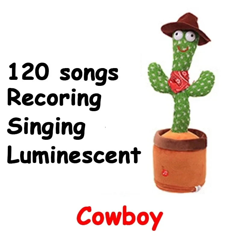 A talking cactus toy that can be charged, recorded, and repeated. Suitable for Spanish, English, and Arabic voice changer 6