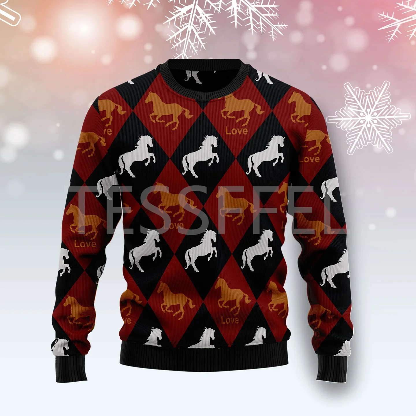 thumbnail image 1 of Suéter feo de Navidad para cosplay, dibujo de perro, gato, Papá Noel, tatuaje de manga larga, impresión 3D, otoño e invierno, jersey informal Harajuku 17, 1 of 5